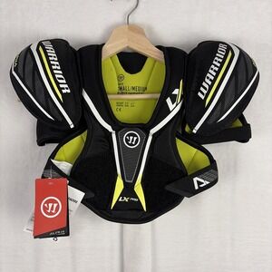 Warrior Alpha LX Pro Youth Hockey Shoulder Pads Small Medium Black Yellow NWT